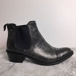 Dolce Vita All Leather Pull On Ankle Boots, Sz 9.5